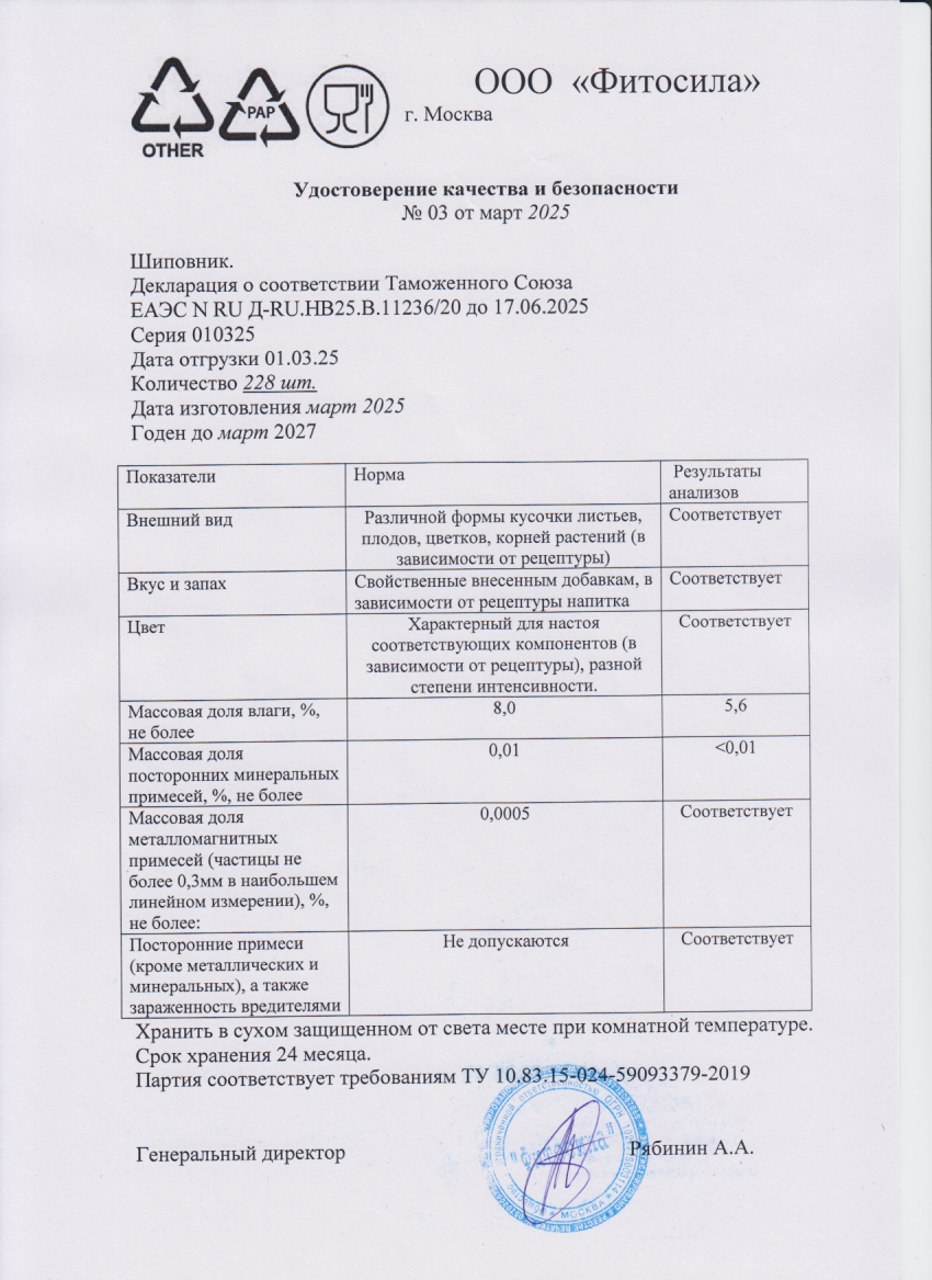 Паспорт №010325